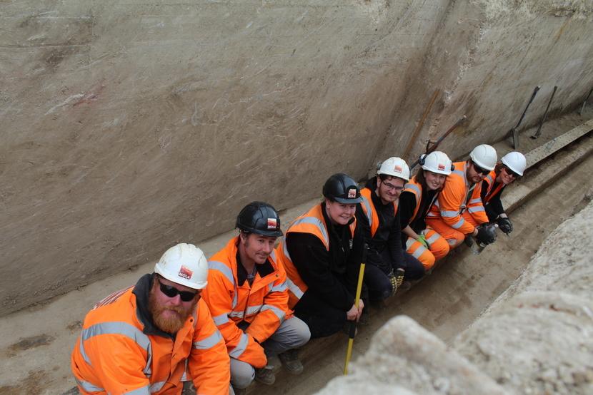 Archaeologists from MOLA Basingstoke during an excavation