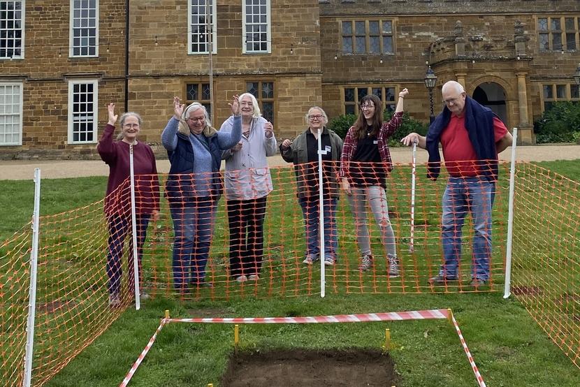 Breaking ground on the IAA project at Delapré Abbey