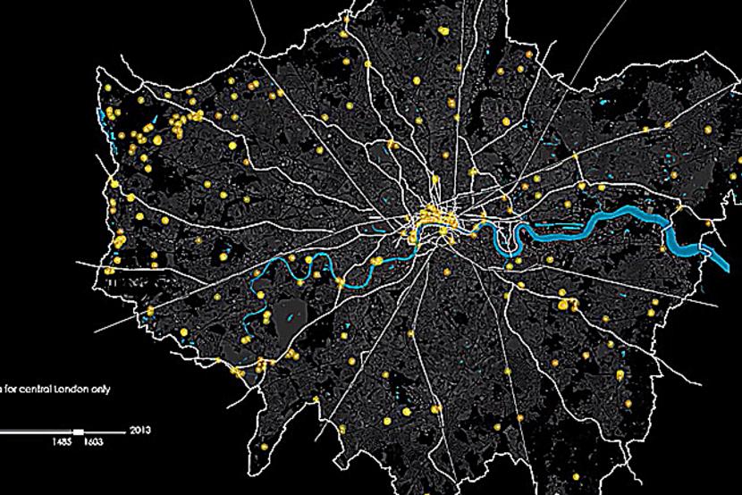 A still from the London Evolution Animation