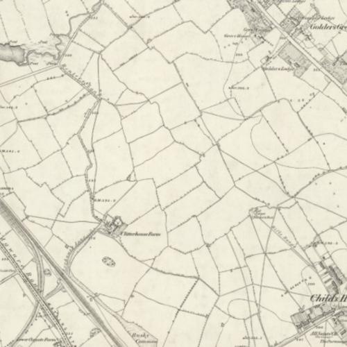 Historic map of the area