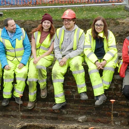 10 NVQ Level 3 in Archaeological Practice trainees receive their certificates (c) MOLA