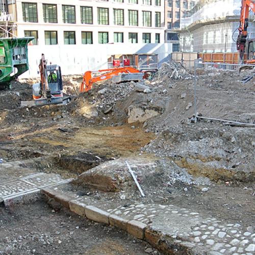 Abell House and Cleland House Geoarchaeology survey (c)MOLA