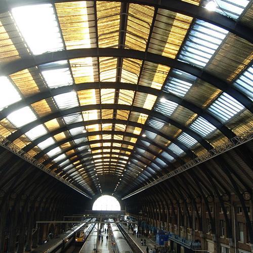 Kings Cross station train shed roof