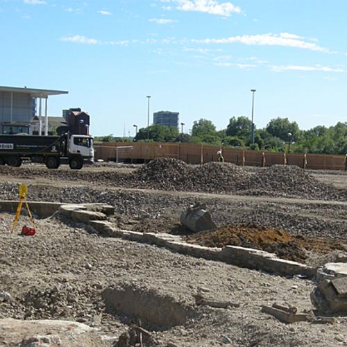 Archaeology excavation begins at Canada Water, London (c)MOLA