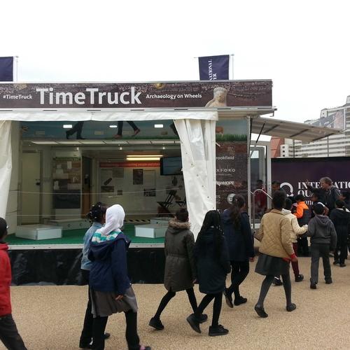  Primary school children attend a Time Truck educational session (c) MOLA