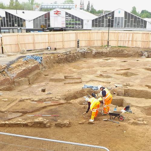 Archaeological excavations at Northampton Rail Station