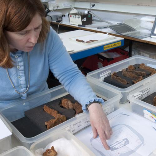 Researching archaeological material from Prittlwell